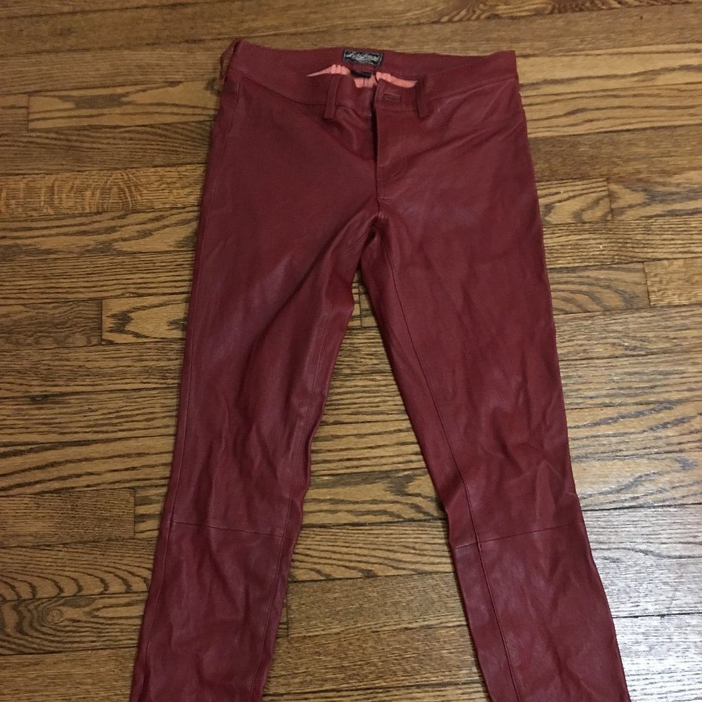 Lucky Brand - Dark red leather pants